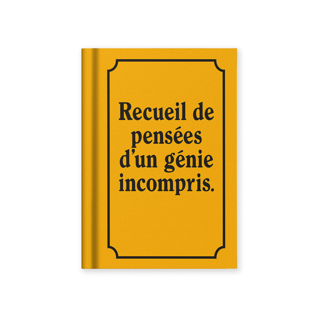Carnet A7 Génie incompris, couverture tissu - Ohh Deer