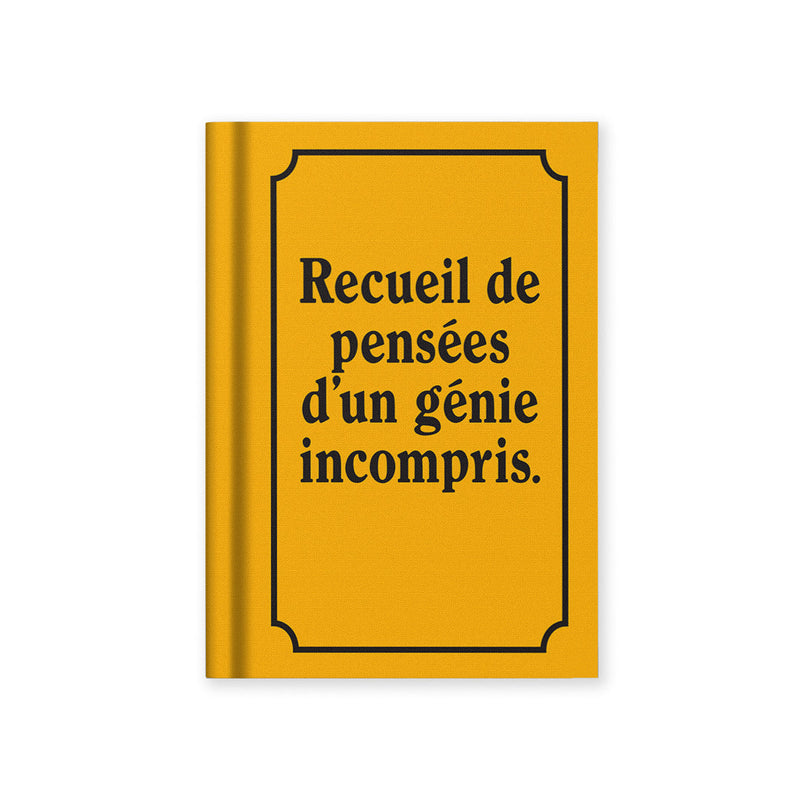 Carnet A7 Génie incompris, couverture tissu - Ohh Deer