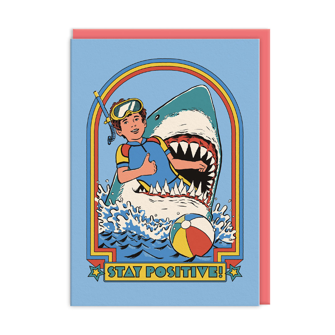 Carte A6 Stay Positive, Steven Rhodes - Ohh Deer