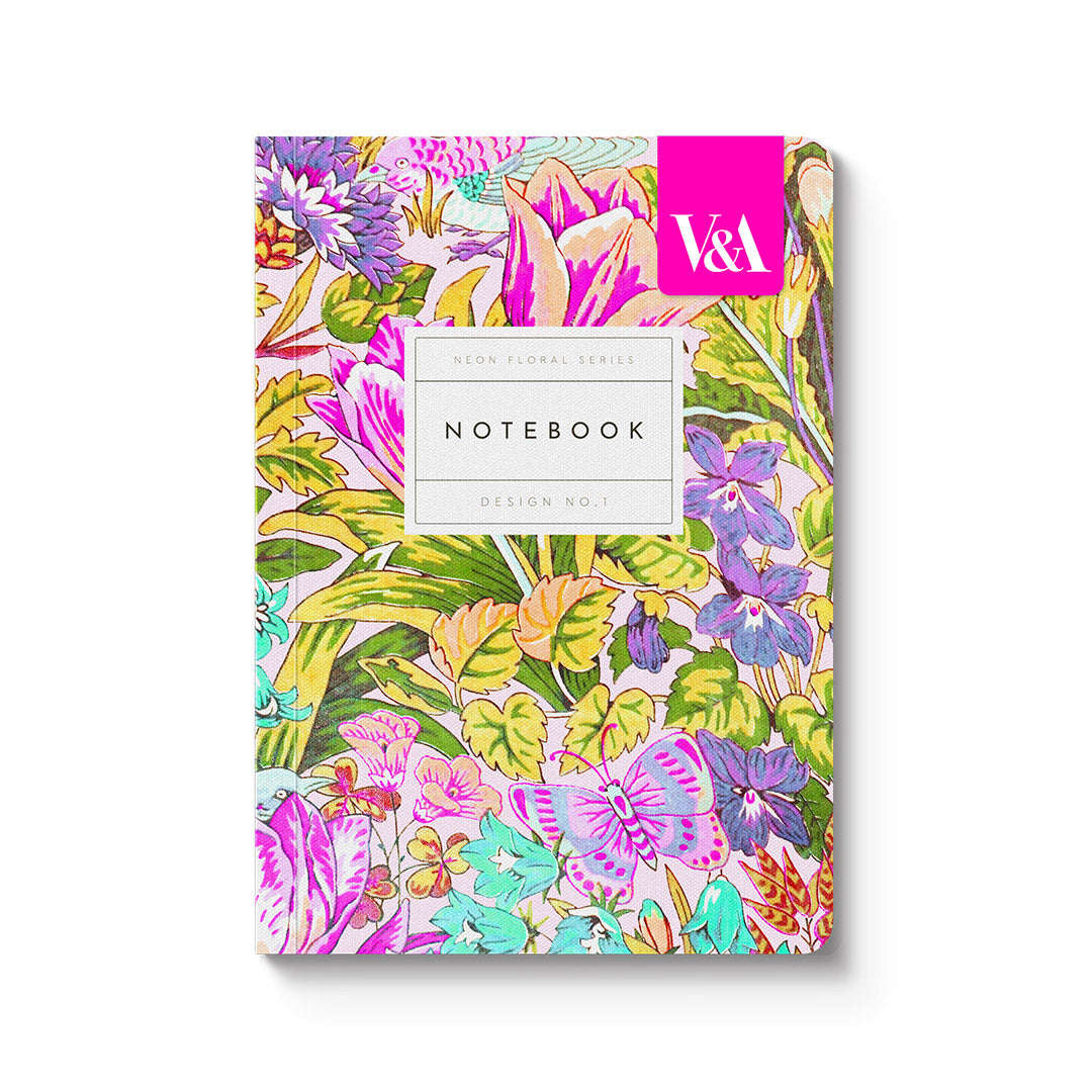 Carnet A6 Neon Floral Mawson Tulip - V&A