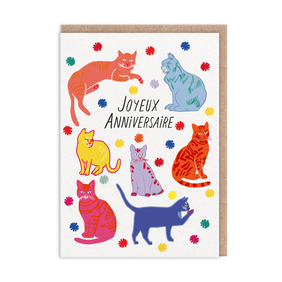 Carte Joyeux anniversaire aux chats - Hartland Brooklyn