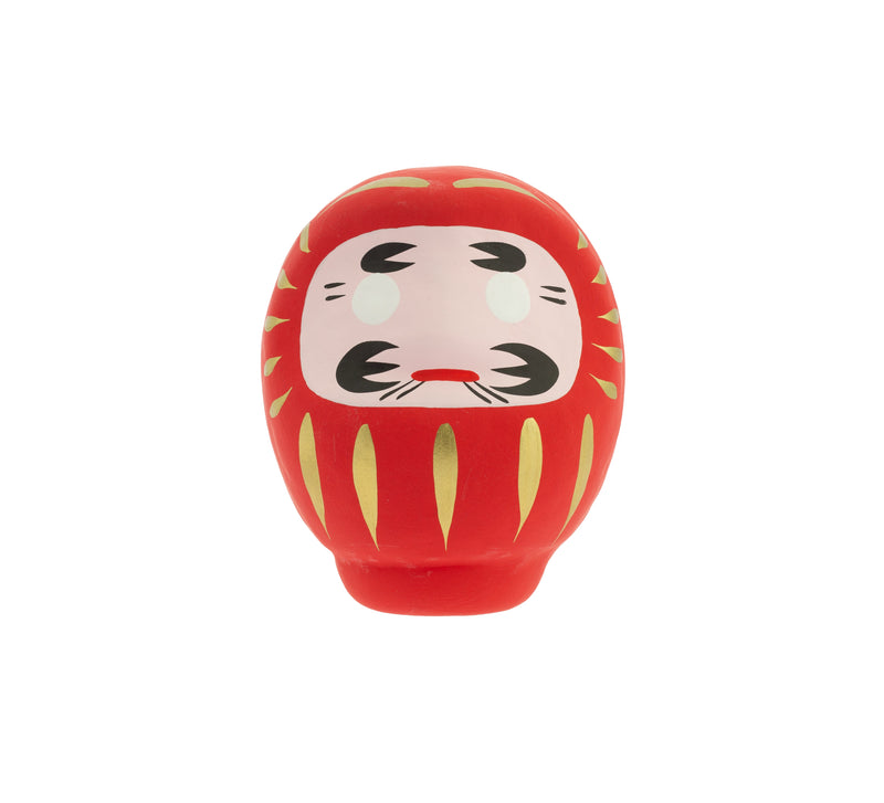 Daruma rouge grand modèle, papier mâché
