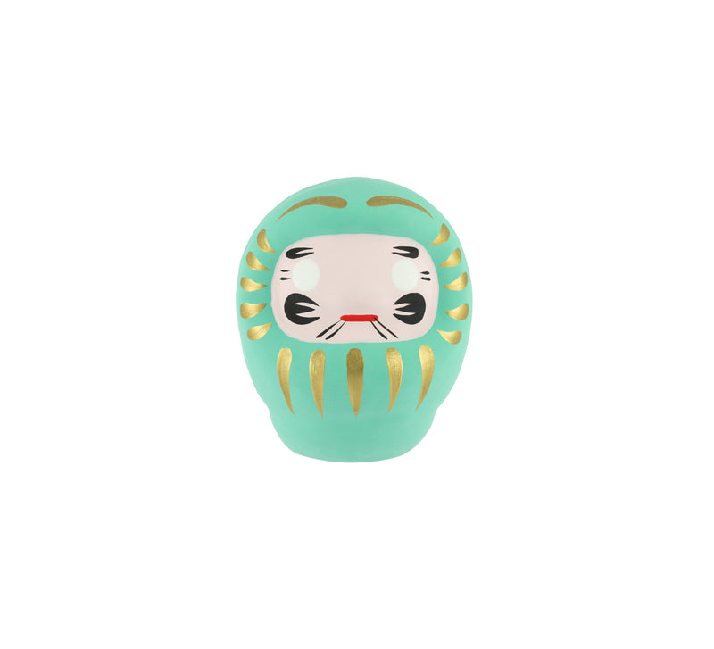 Daruma turquoise - moyen modèle