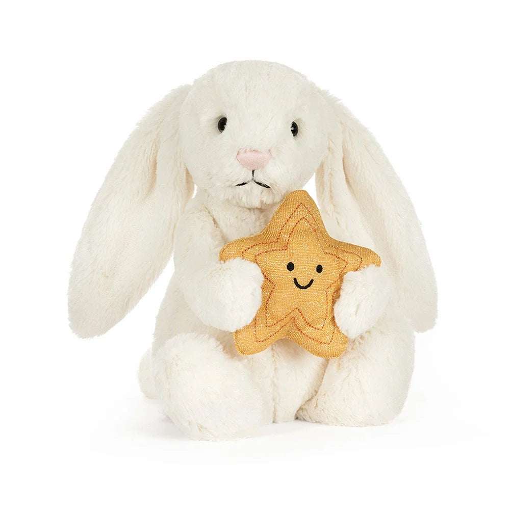 Peluche Cream Bunny with Star - Jellycat