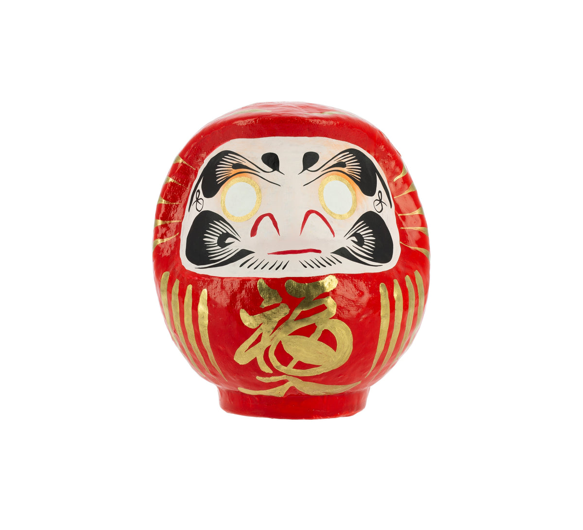 Daruma traditionnel rouge - 12 cm
