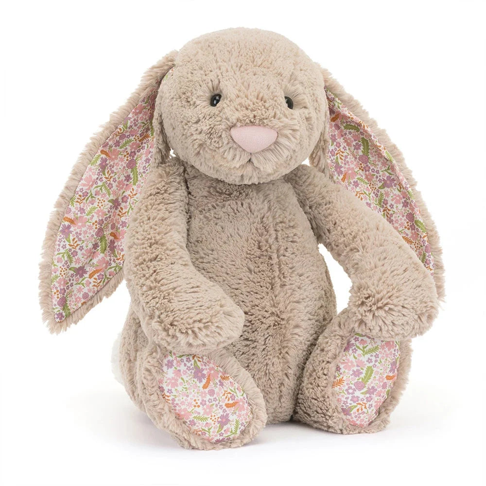 Peluche Jellycat Blossom Beige Bunny 'Petal' - Très Grand