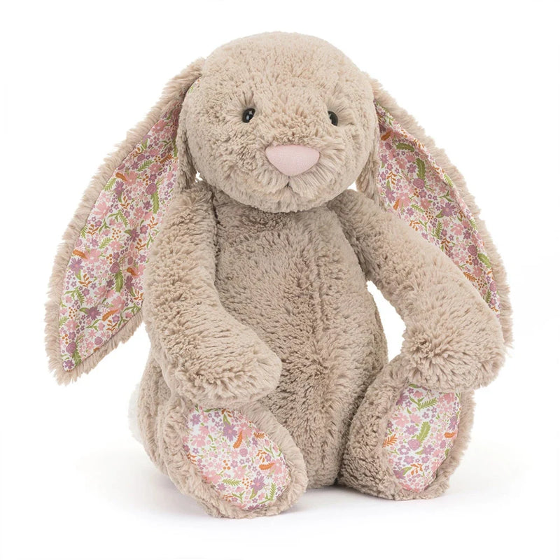 Peluche Jellycat Blossom Beige Bunny 'Petal' - Très Grand