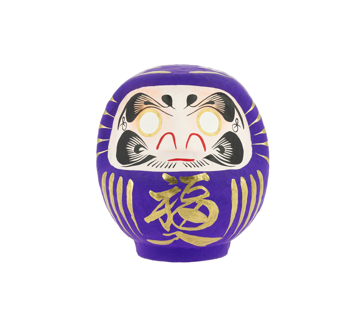 Daruma traditionnel pourpre - 12 cm