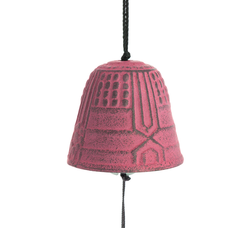 Cloche Furin Iwachu rose - 4,5 cm