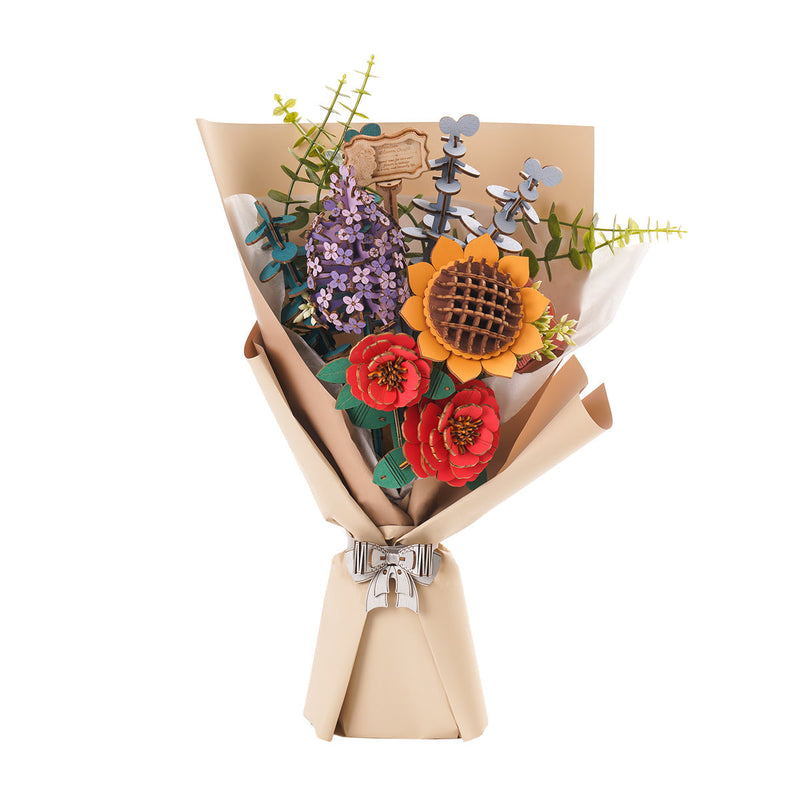 Bouquet en bois à assembler ROWOOD Bouquet de fleurs TW01H