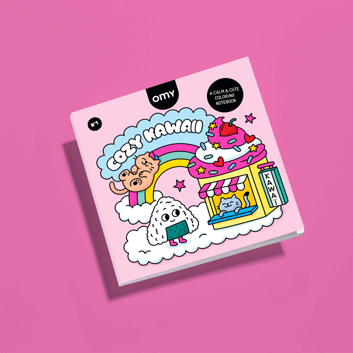 Cahier de coloriage Cozy Art Kawaii - OMY