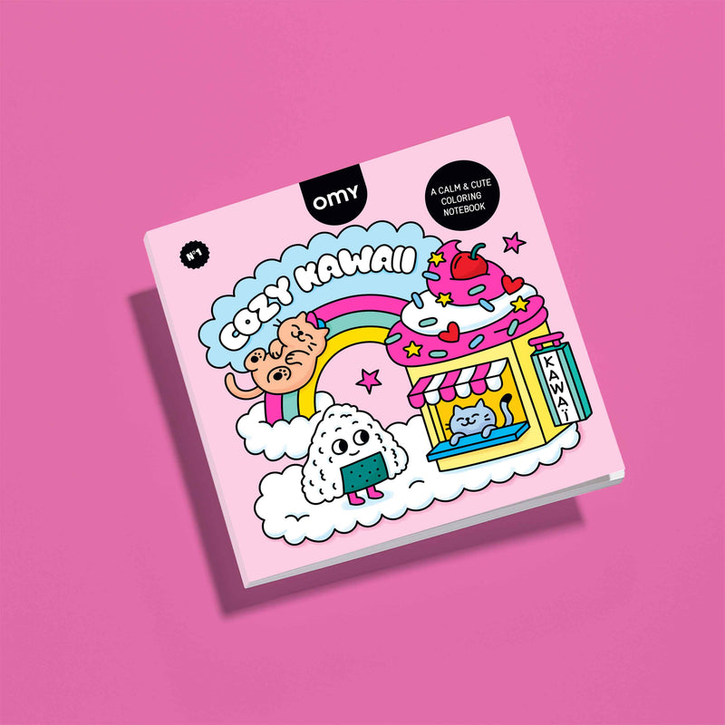 Cahier de coloriage Cozy Art Kawaii - OMY
