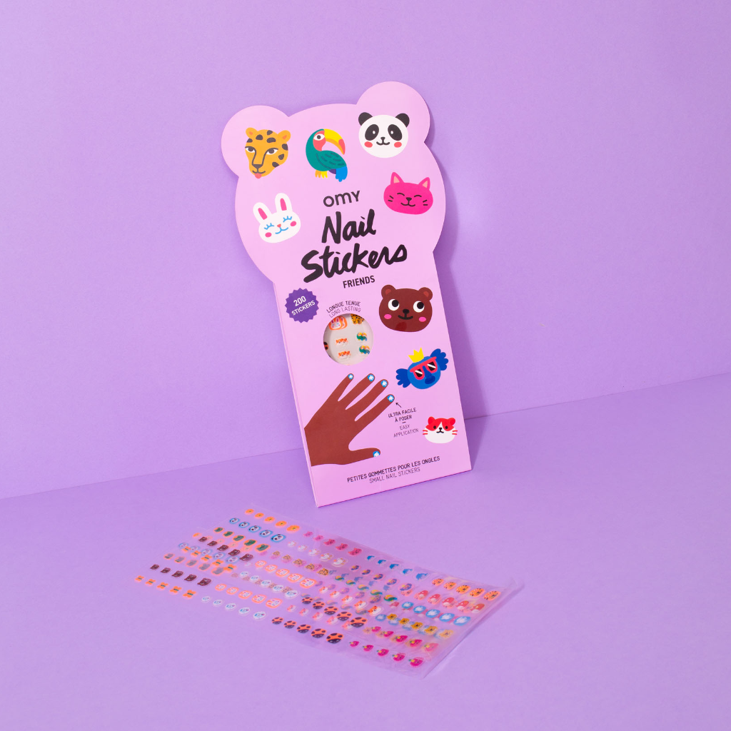 200 stickers pour ongles Friends - OMY