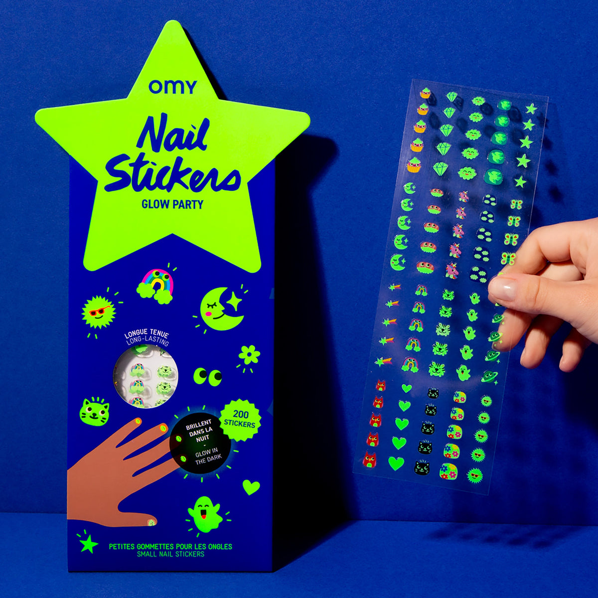Stickers pour ongles Glow Party - OMY