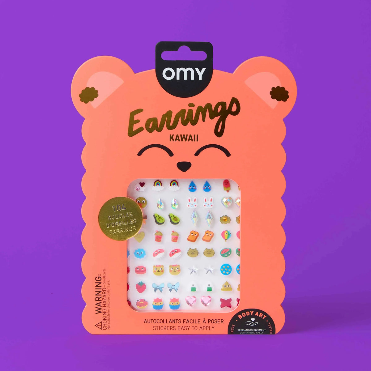 Bijoux d’oreilles autocollants Kawaii - OMY