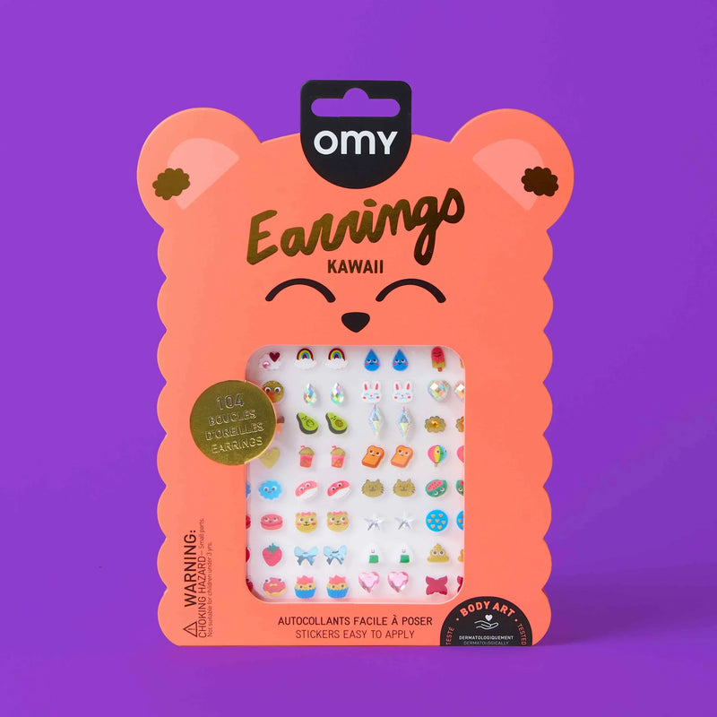 Bijoux d’oreilles autocollants Kawaii - OMY