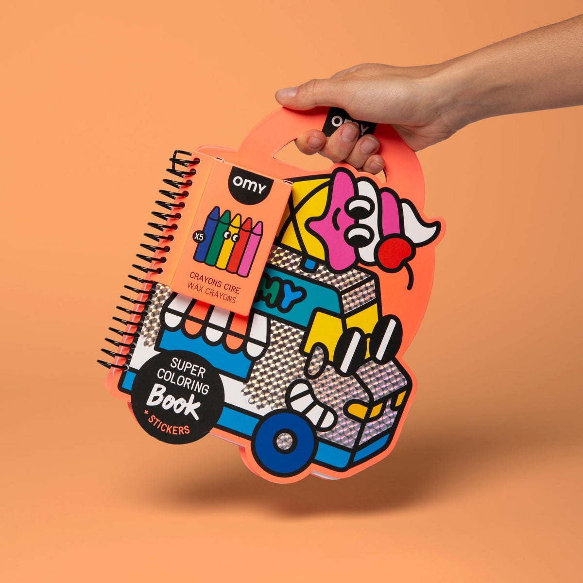 Livre de coloriage et stickers Yummy - OMY