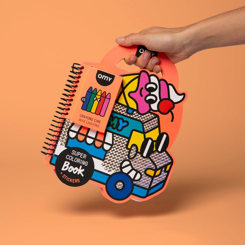 Livre de coloriage et stickers Yummy - OMY