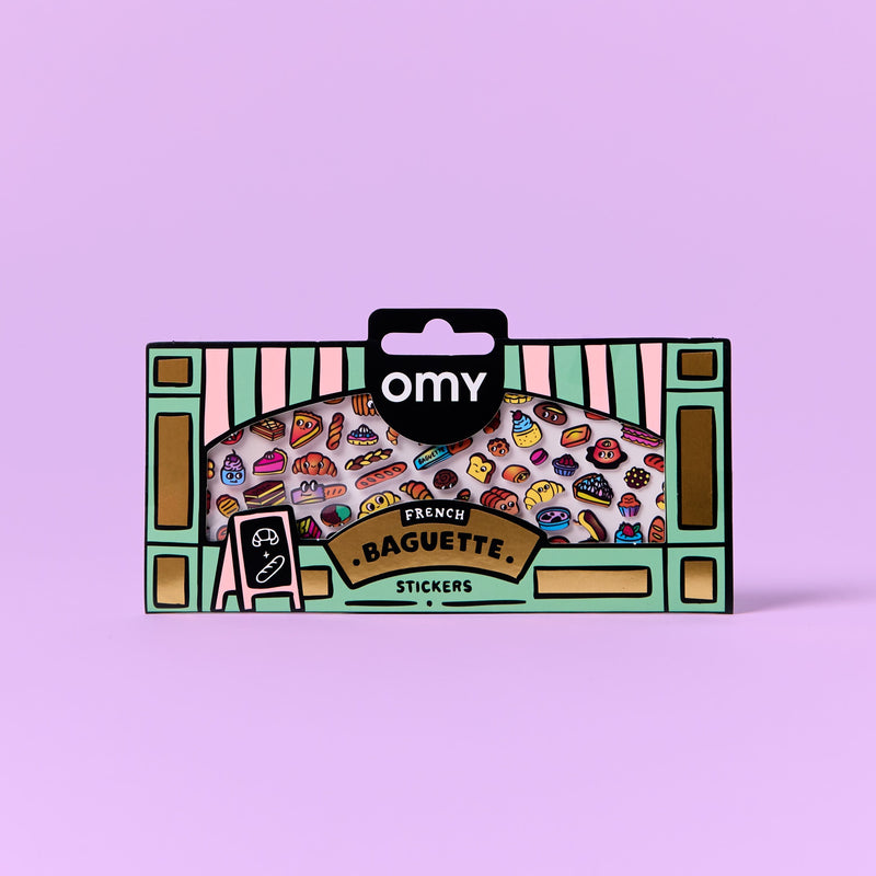 Stickers French Baguette, motifs pâtisseries - OMY