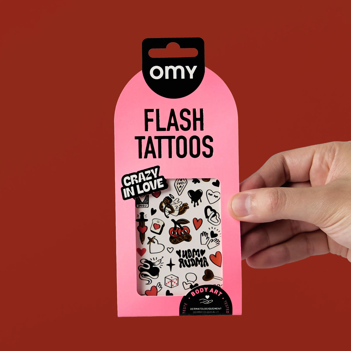 Mini tatouages temporaires Crazy In Love - OMY