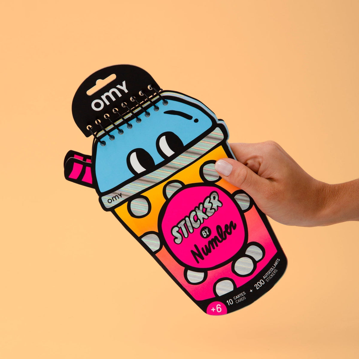 Carnet de stickers par numéros Bubble Tea - OMY