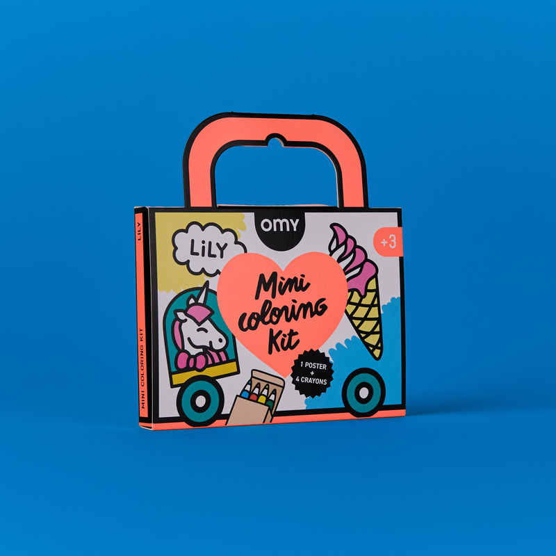 Mini kit Lily la licorne avec crayons - OMY