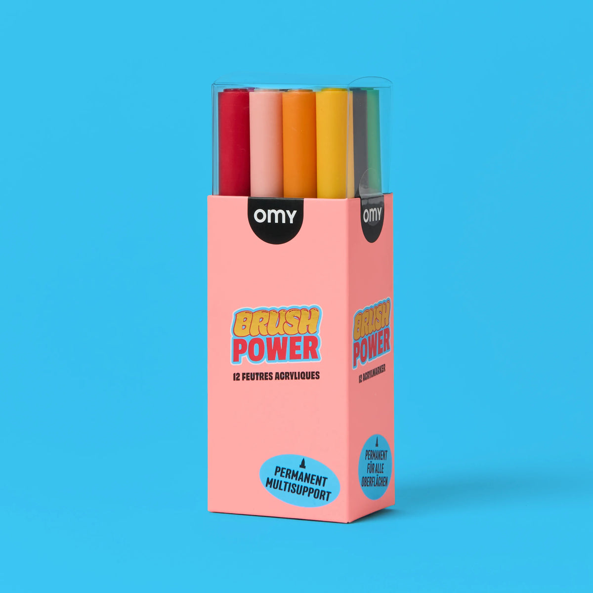 12 feutres acryliques Brush Power - OMY
