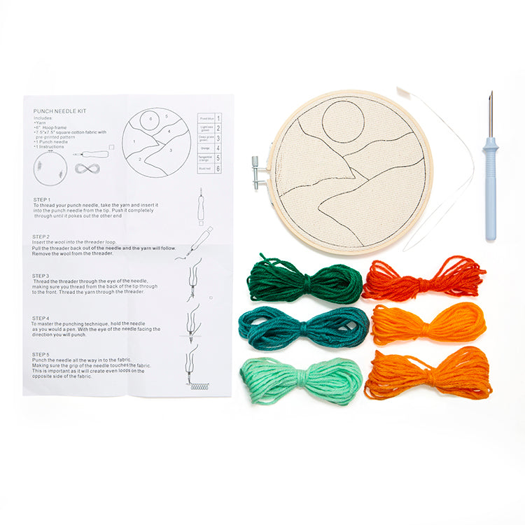 Kit punch needle Paysage - Kikkerland