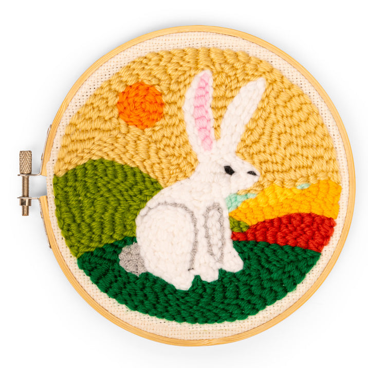 Kit punch needle Lièvre, Kikkerland