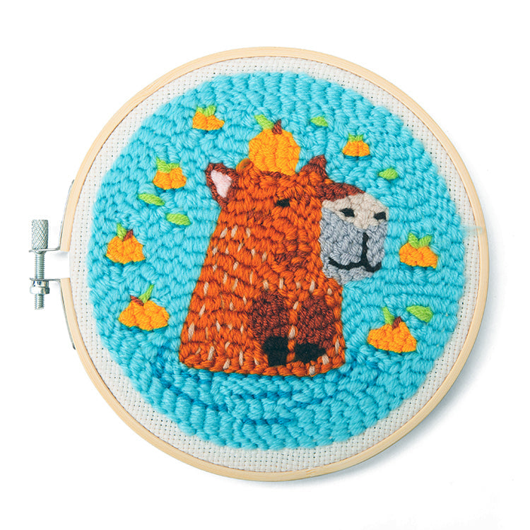 Kit de broderie punch needle Capybara