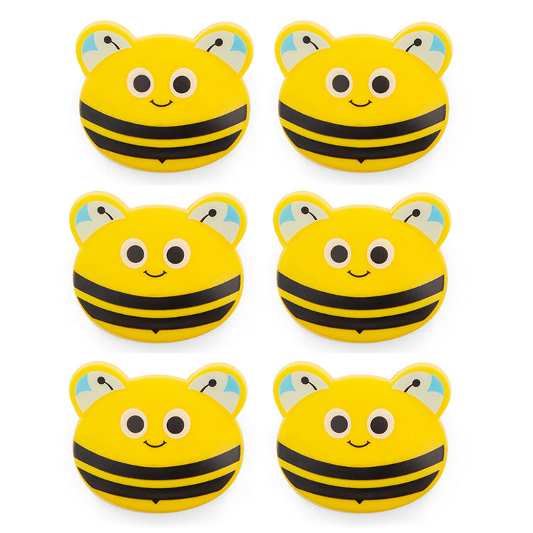 Pinces ferme-sachet Abeilles - Lot de 6