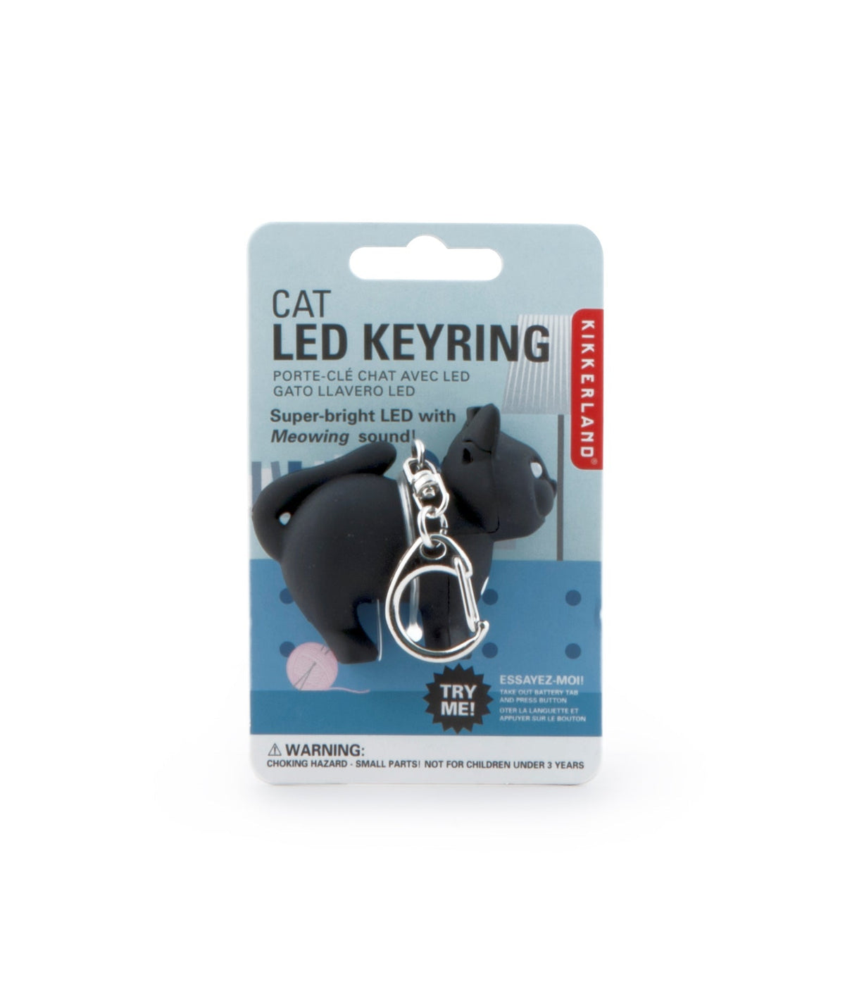 Porte-clés Chat lumineux et sonore