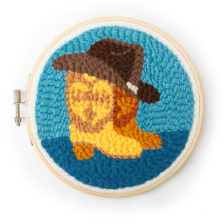 Kit de broderie punch needle Western