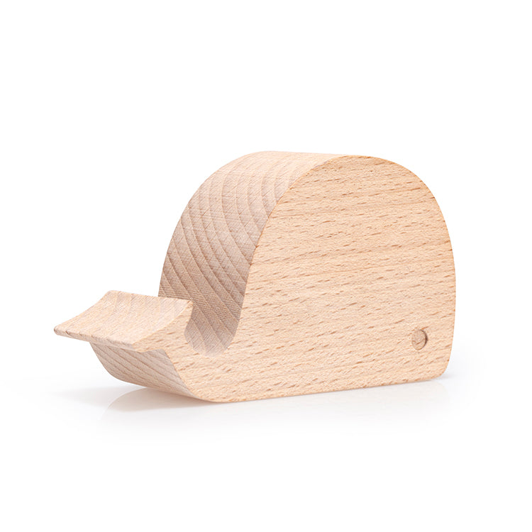 Support de téléphone Baleine en hêtre - Kikkerland