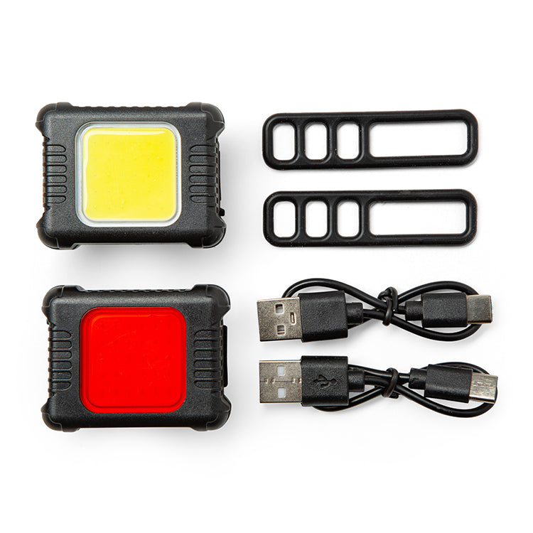 Éclairages de vélo rechargeables Fiets - Lot de 2