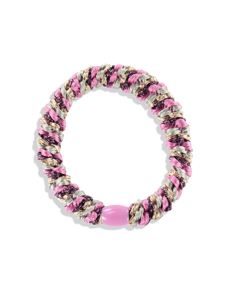Élastique KKNEKKI mélange rose pailleté