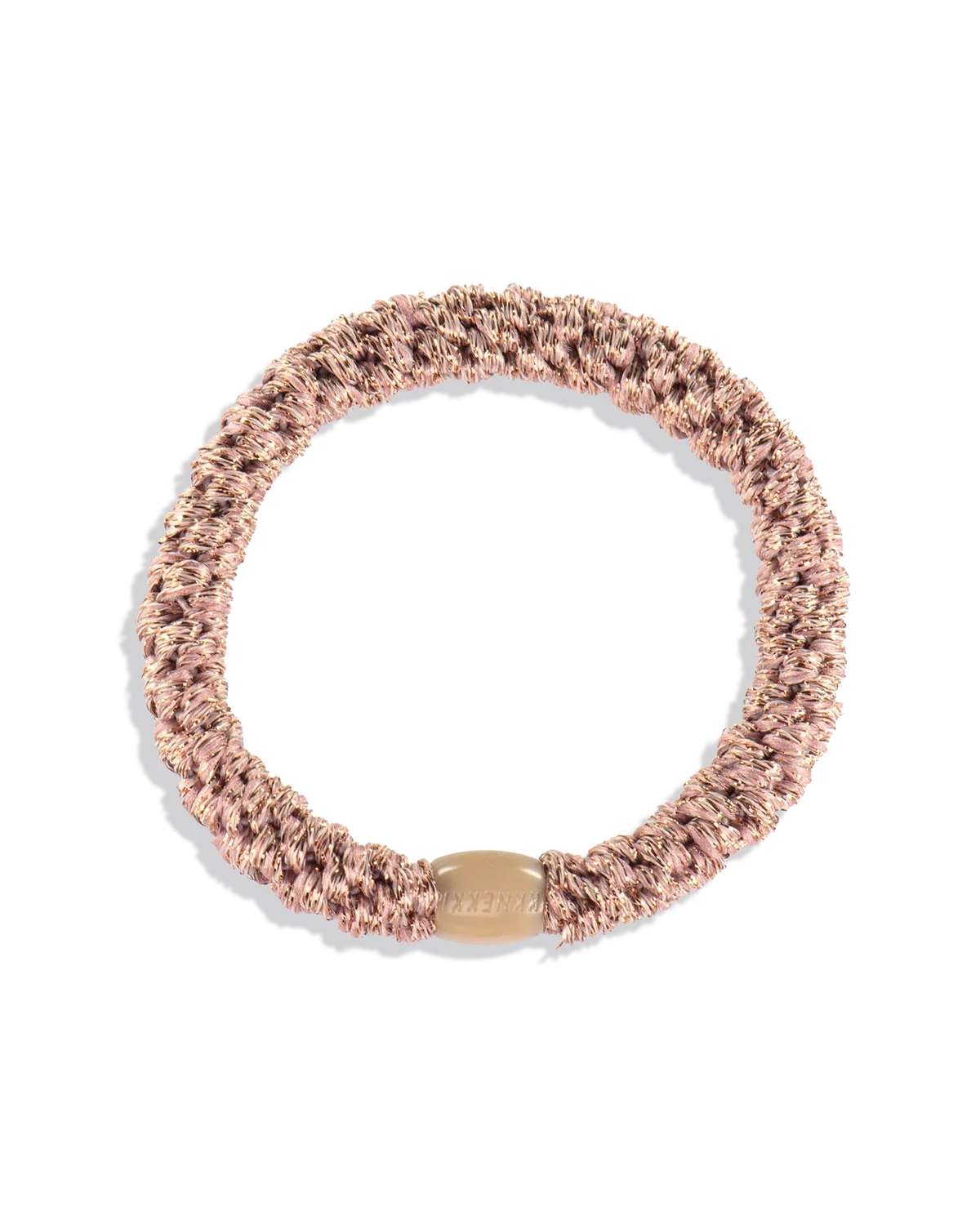 Élastique KKNEKKI rose poudré pailleté