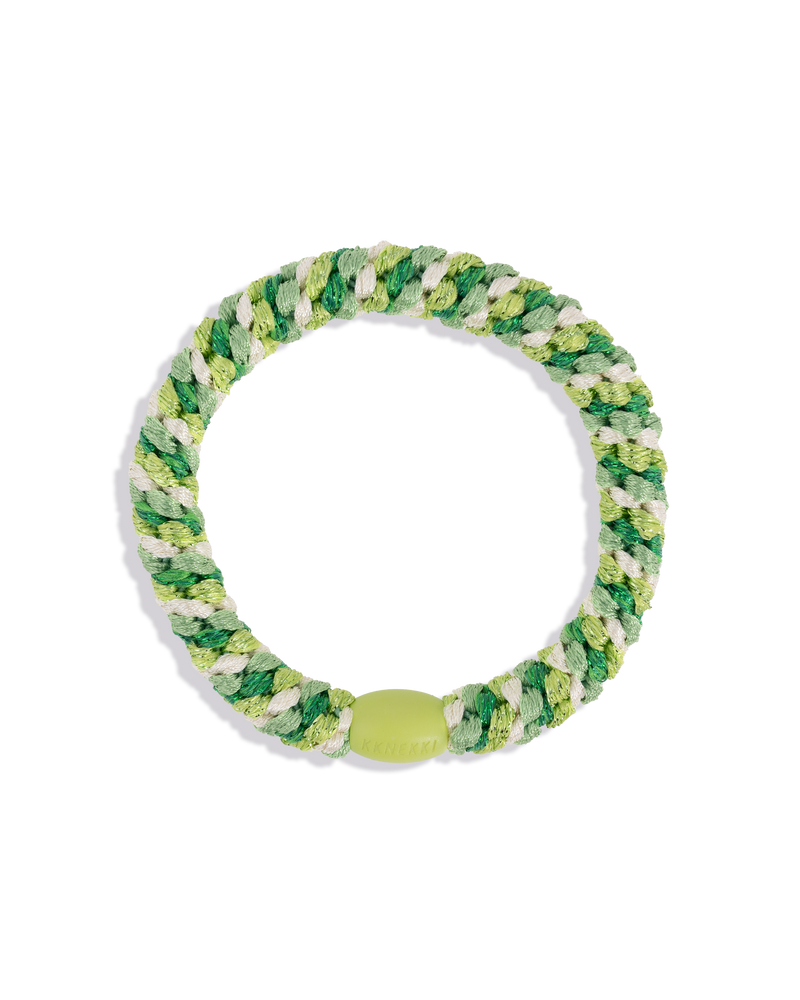 Élastique KKNEKKI vert prairie pailleté