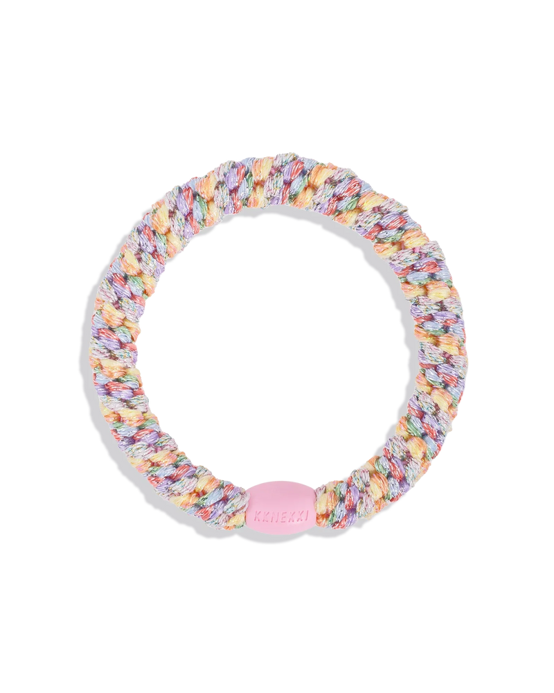 Élastique KKNEKKI multicolore pastel pailleté