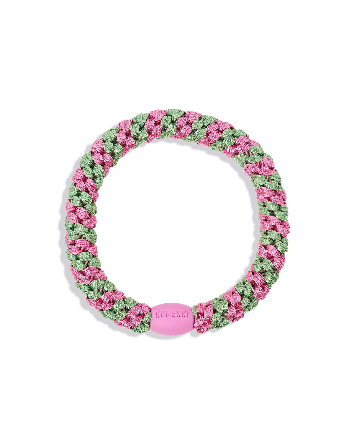Élastique KKNEKKI vert prairie et rose bubblegum