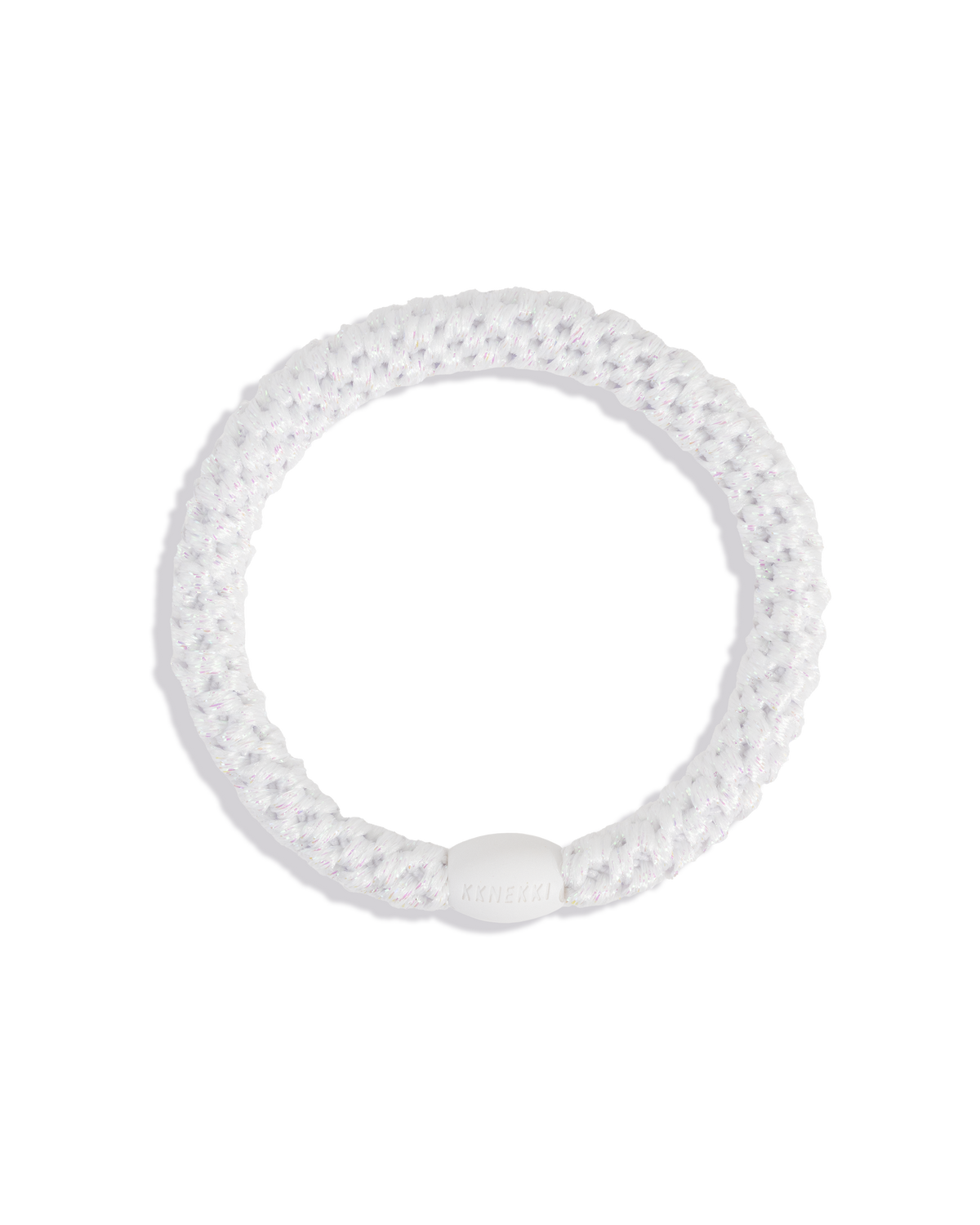 Élastique pour cheveux blanc pailleté - KKNEKKI