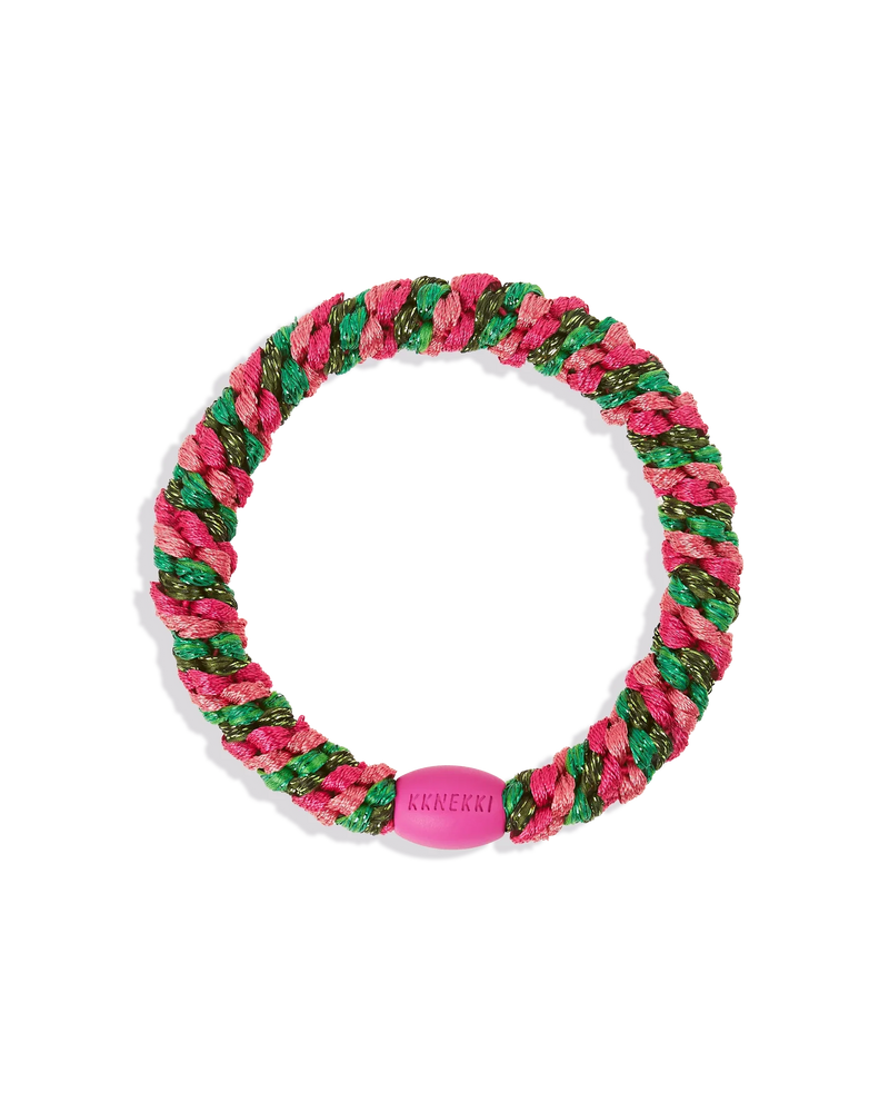 Élastique rose vif et vert - KKNEKKI