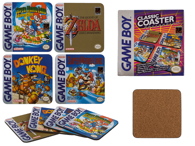 Dessous de verre Game Boy en liège, set de 4