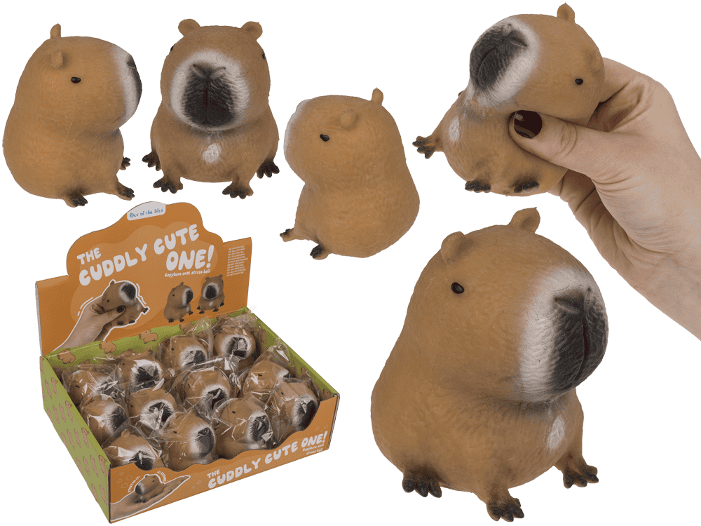 Jouet à presser capybara Squeezie 6,5 cm