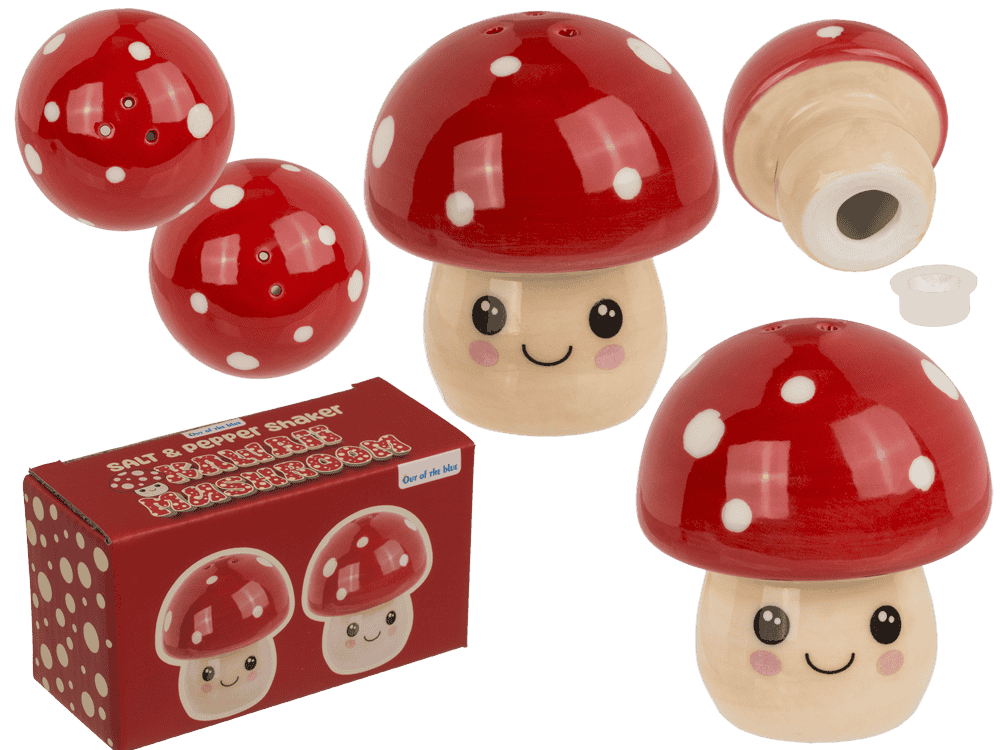 Salière et poivrière champignons Kawaii