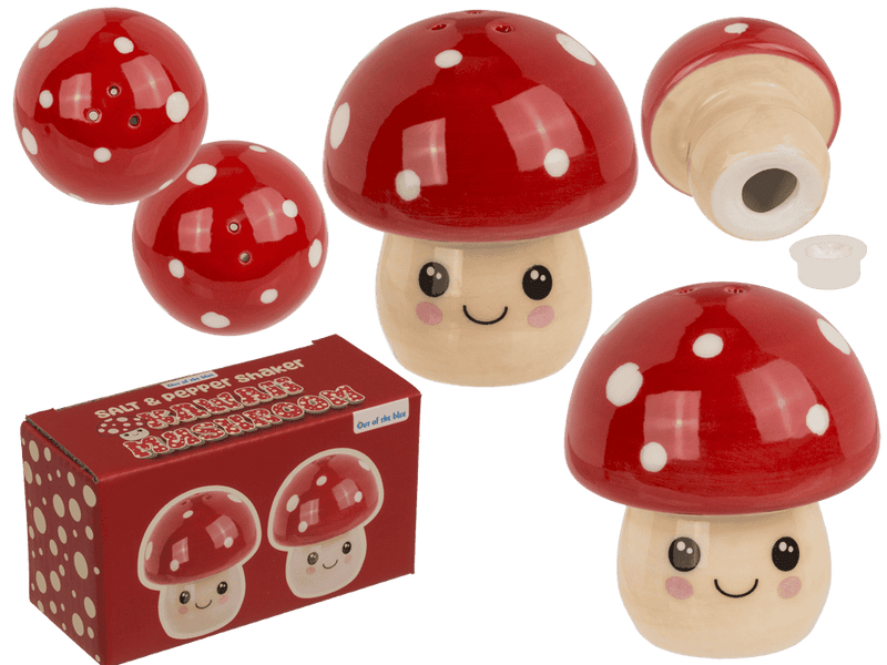 Salière et poivrière champignons Kawaii