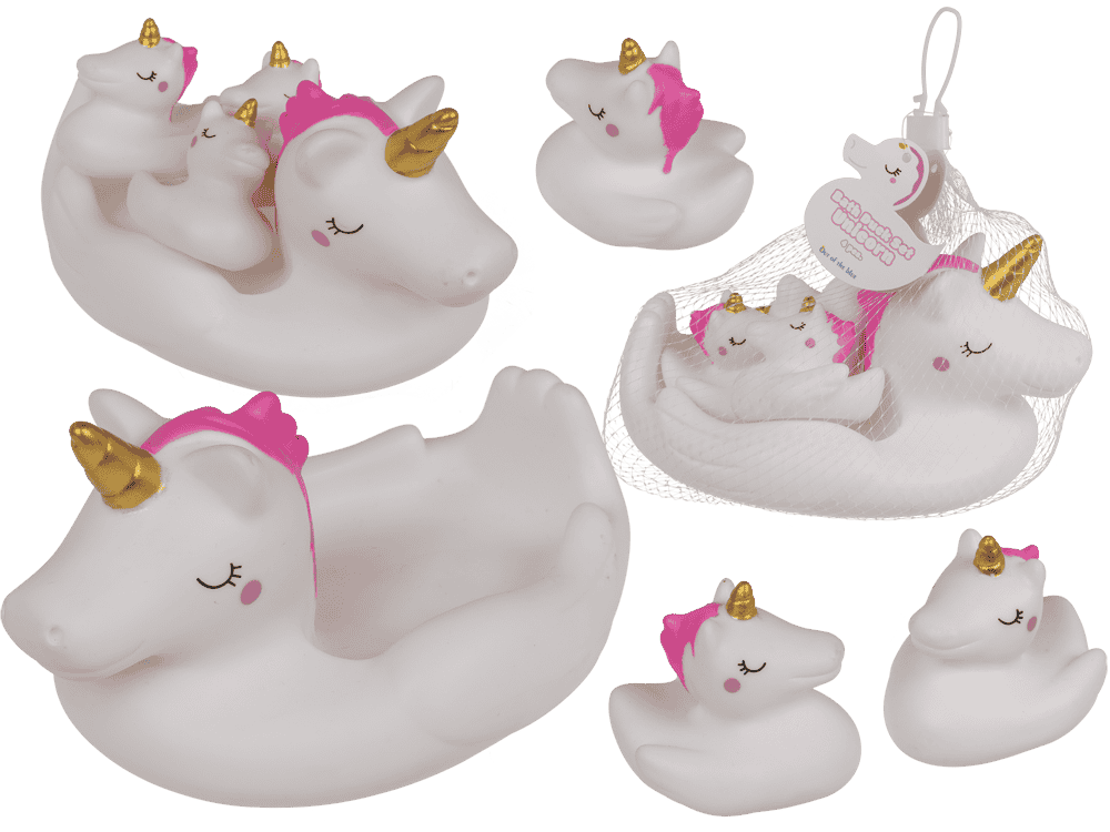 Canards licornes couineurs, set de 4