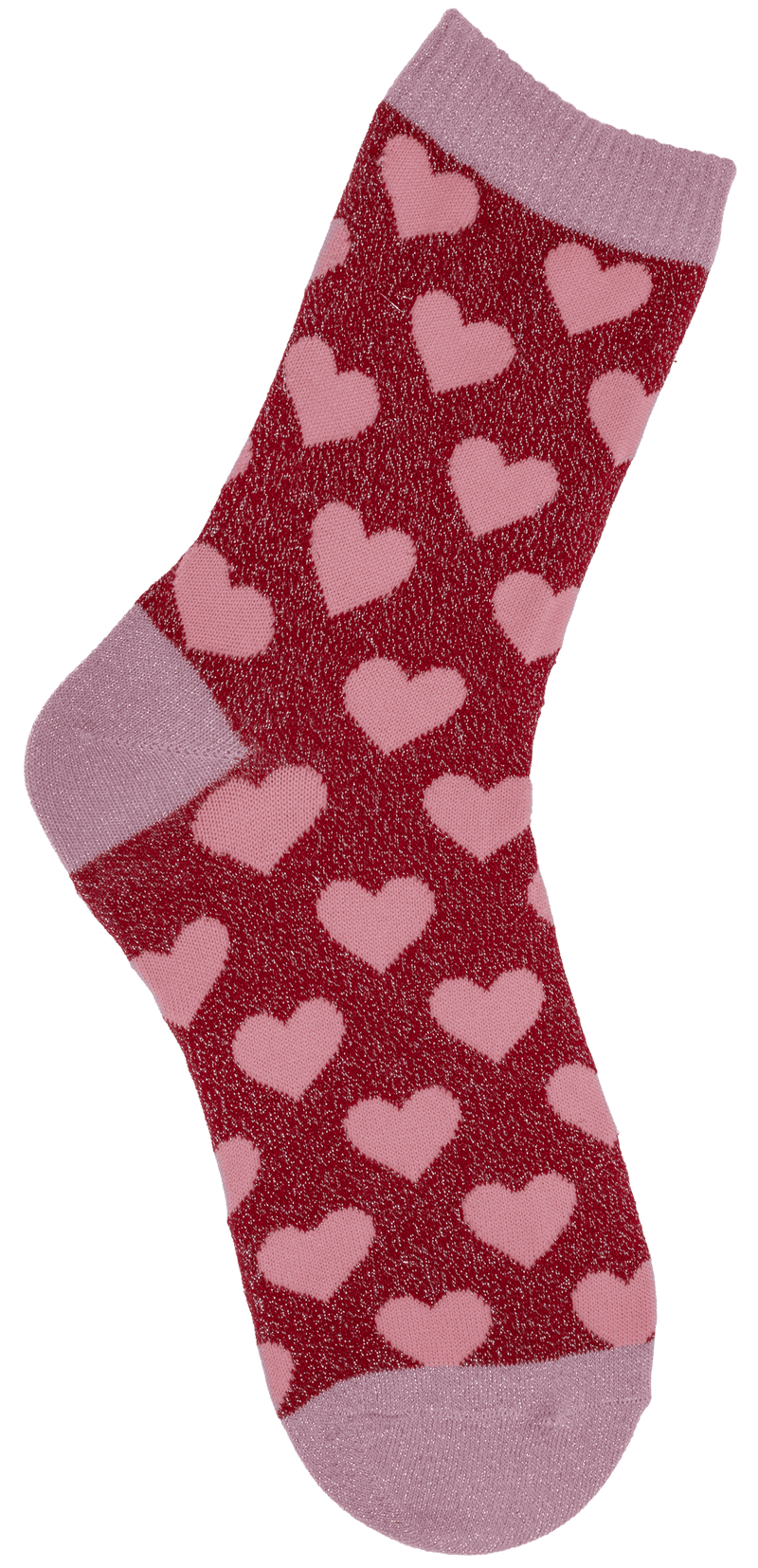 Chaussettes cœurs scintillants 36-42