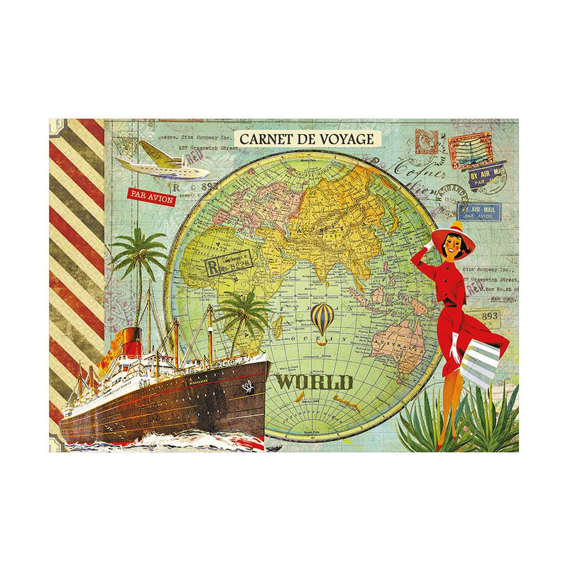 Cahier illustré Monde 48 pages - Gwenaëlle T