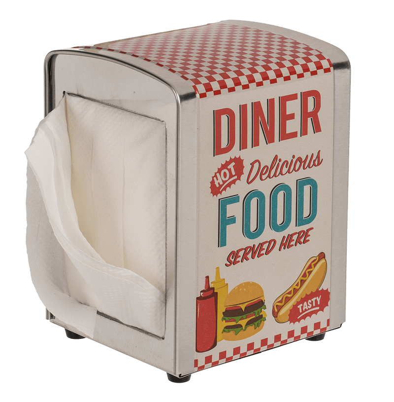 Distributeur Diner rétro avec 60 serviettes